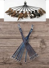 6 BIRD LEATHER GAME CARRIER