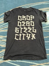 A Black And White, Short Sleeved Drop Dead T-shirt, Size Small