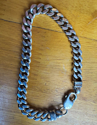 Men silver cuban link chain - cuban,