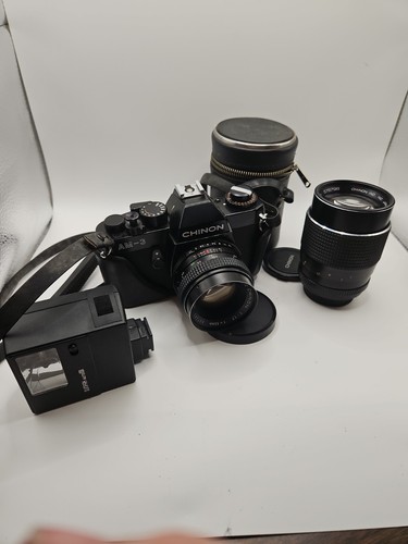 Chinon camera w 2 - camera, w/