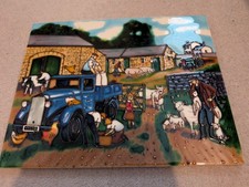 Large Glazed Ceramic Farm