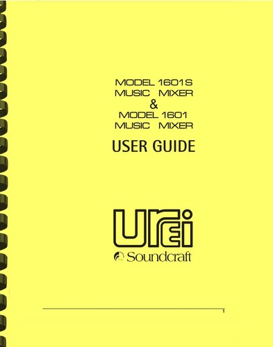 Urei soundcraft 1601 1601s - soundcraft,