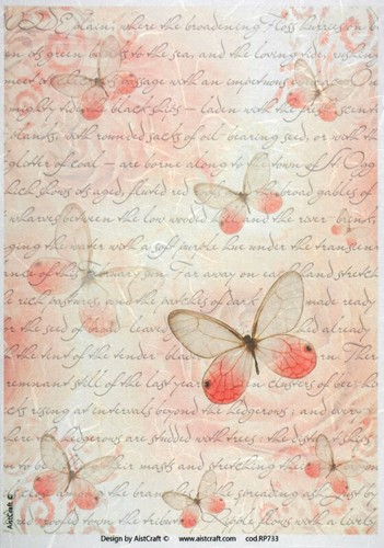 Rice paper for decoupage - a4,