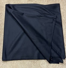 Black Melton 100% Wool Fabric