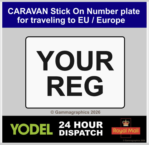 Caravan trailer stick on - stick,