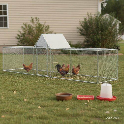 Chicken coop large metal - coop,