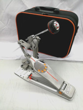 Pearl P-3000D Demon Drive Single Pedal Silver &Carry case Orange Used from JAPAN