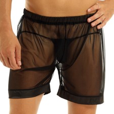 Men's See Through Shorts Sheer