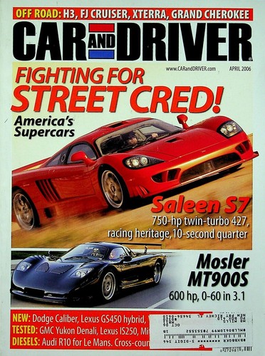 Car and driver magazine - car,