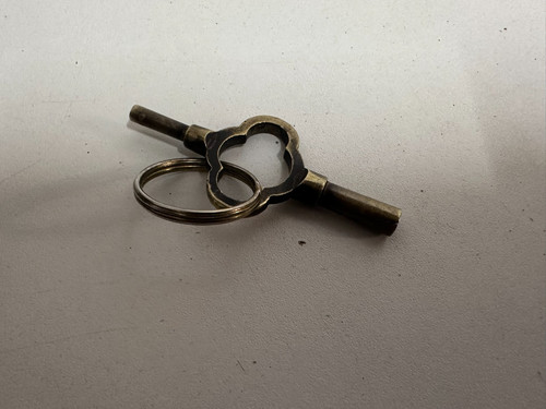 Brass double ended - brass, clover
