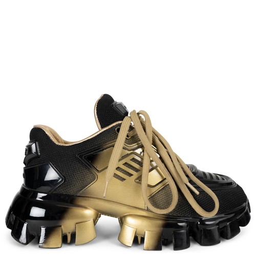 73904 auth prada black gold - auth,