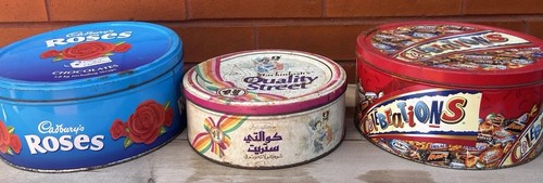 Rusty chocolate tins from - 3,