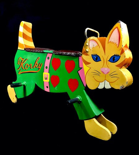 Vintage hand painted salvaged - painted,
