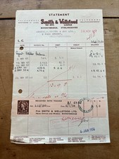 1954 Statement Smith & Wellstood Bonnybridge Stirling