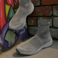 Zara Light Gray Sock-Style