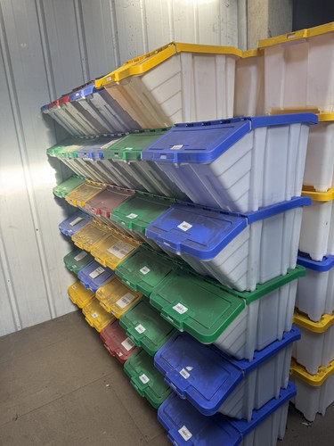 Plastic storage tubs shutter - plastic, tubs.