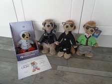 meerkat plush bundle-boxed sleepy baby oleg,agent maiya,vassily+toy shop maiya