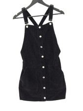 Topshop Pinafore/Dungaree Midi Dress UK10 in Black