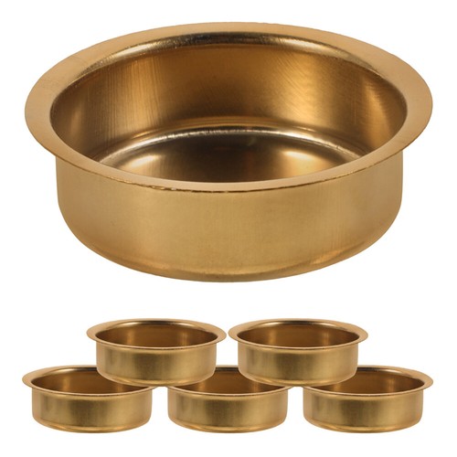 6pcs metal tea light - metal, candle