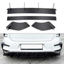 Rear Blade Shark Fin Diffuser Spoiler Splitter Body For VW Golf MK7 TSI TDI 13+