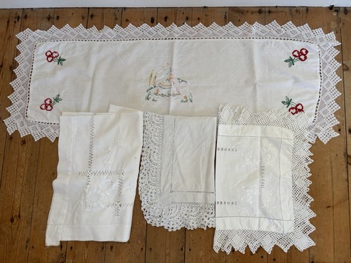 Vintage antique cotton linen - vintage,