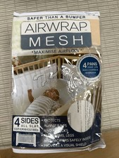 Baby Cot Air wrap mesh maximum airflow safer than a bumper four sides