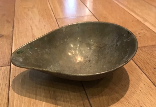 Brass scales pan scoop 190mm - brass,