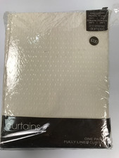 Fully Lined Pencil Pleat Curtains 229cms x 229cms  Cream