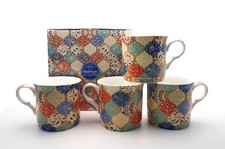 Bone China Mugs Set of 4 Asst