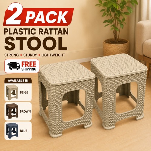 Rattan step stool plastic - step,