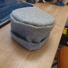 15th Century Men's Round Hat – Grey Wool – Medieval Reenactment / LARP / Costume