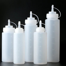 5pcs Plastic Clear Squeeze