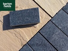 Black Granite Paving Sett, Size:200x100x25mm, Natural Granite, Ideal for Edgings