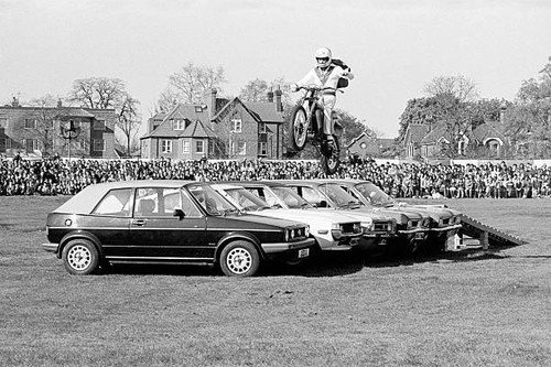 British motorcycle stunt - motorcycle,
