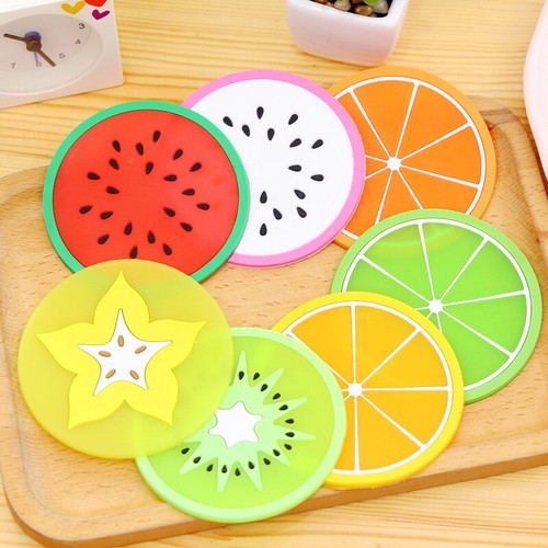Coaster set colourful silicone - coaster,