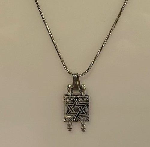 Torah scrolls necklace - torah,