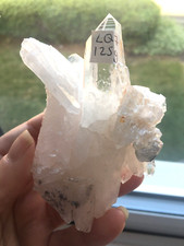 Pink Lemurian Quartz Crystal