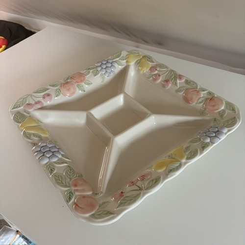 Vintage ceramic divided - ceramic, relish