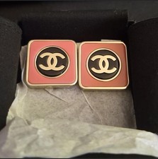 CHANEL CC Square Studs