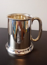 1958 - Solid Silver Heavy and Large Tankard - Birmingham 1958