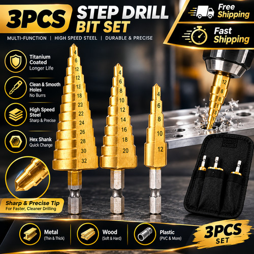 Hss step drill - step, bit