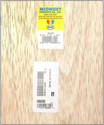 Plywood x12 - plywood, 1/4"x6"x12"