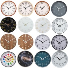 30cm Round Silent Quartz Wall Clock Pendulum Digital Quartz Wall Clock Indoor