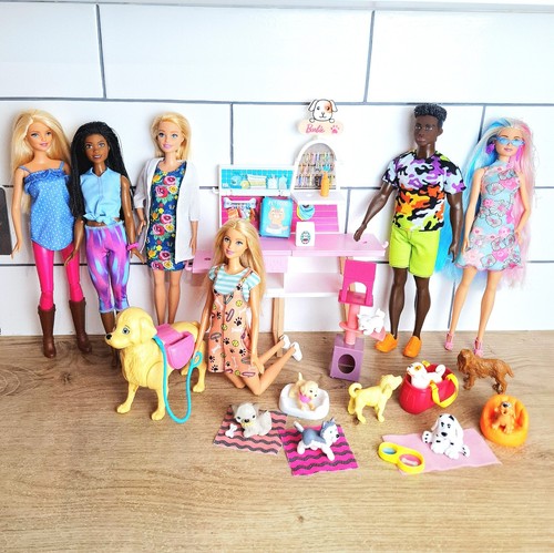 Barbie dolls pet shop bundle - barbie,