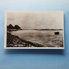 Morecambe Postcard C1920 Real Photo Lancashire Full Tide At Sunderland Point