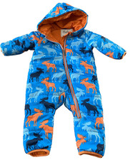 Hatley blue orange moose - blue, &