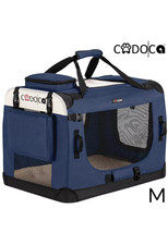 Pet Carrier CADOCA Fabric NEW Dog Cat Transport Cage Folding Puppy Crate M