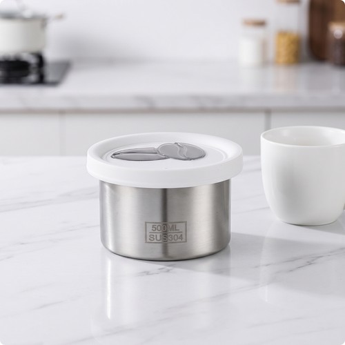 Coffee canister with valve - with,