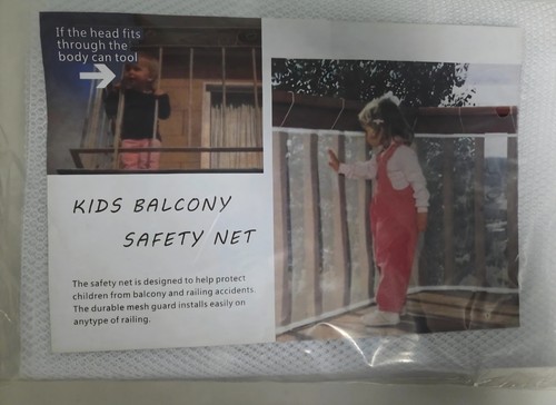 New balcony safety net - safety,