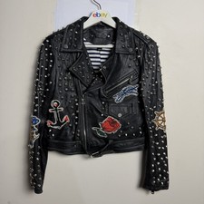 Zara Basic Studded Leather